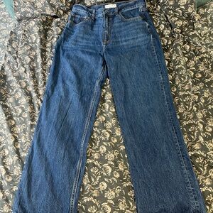 Abercrombie & Fitch Dark Blue Straight Leg Jeans